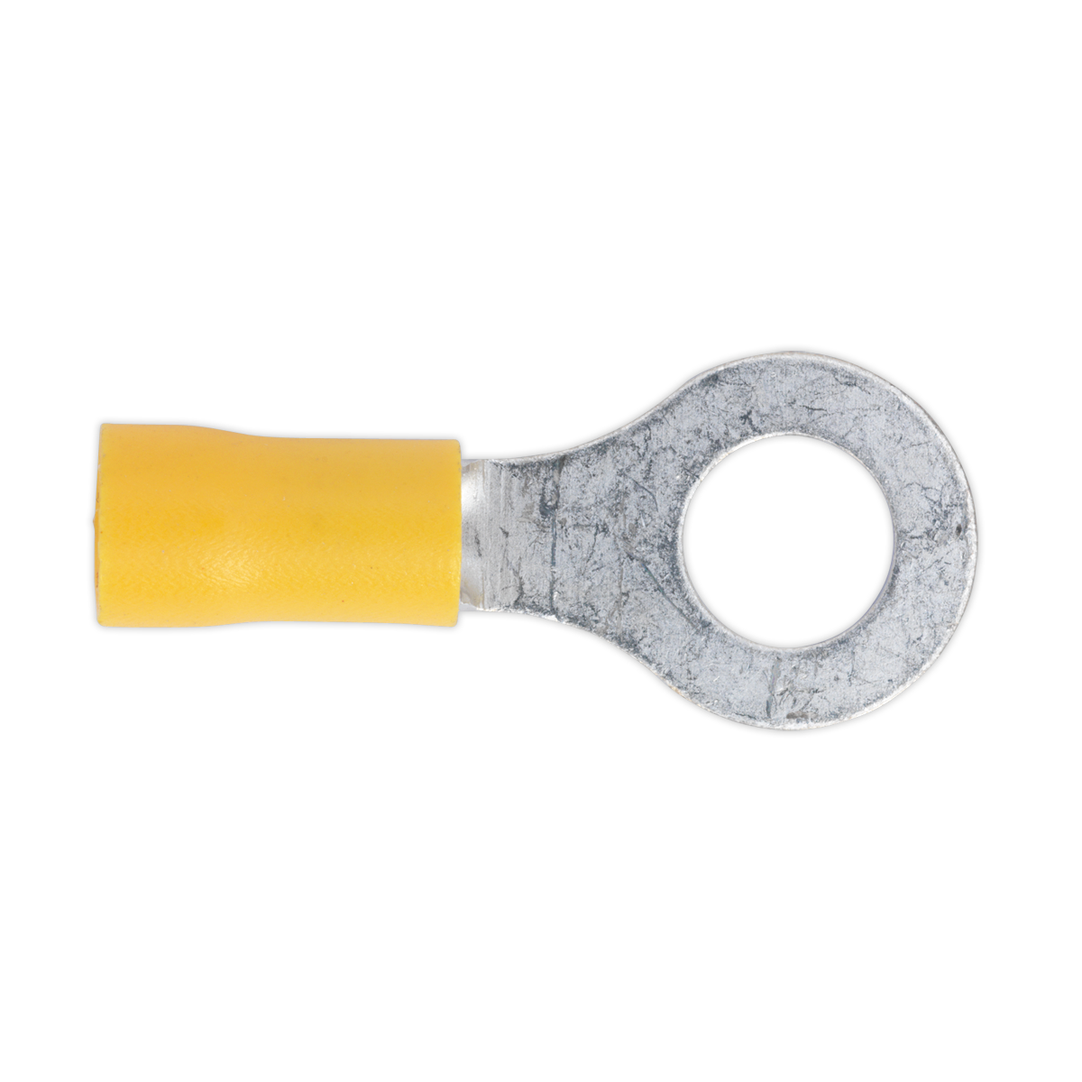 Sealey YT20 Easy-Entry Ring Terminal 8.4mm (5/16"), Yellow - Pack of 100