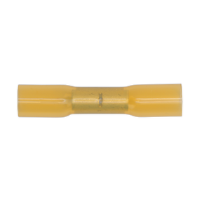 Sealey YTSB50 Heat Shrink Butt Connector Terminal 6.8mm, Yellow - Pack of 50