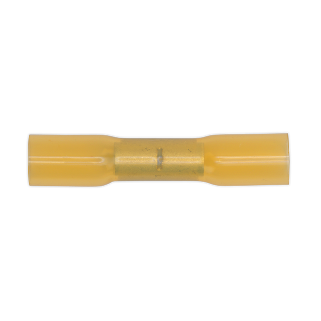 Sealey YTSB50 Heat Shrink Butt Connector Terminal 6.8mm, Yellow - Pack of 50