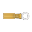 Sealey YTSR2564 Heat Shrink Ring Terminal 6.4mm, Yellow - Pack of 25
