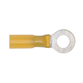 Sealey YTSR2584 Heat Shrink Ring Terminal 8.4mm, Yellow - Pack of 25