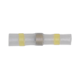 Sealey YTSSB25 Heat Shrink Butt Connector Solder Terminal 12-10 AWG, Yellow - Pack of 25