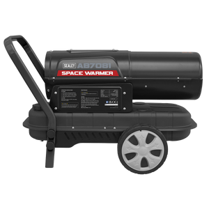 Sealey AB7081 Space Warmer® Paraffin/Kerosene/Diesel Heater 70,000Btu/hr with Wheels