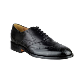 Amblers Ben Leather Soled Oxford Brogue - Black (10875 - 12150) - 10875-12150-01 - Amblers - Trade Counter Direct