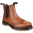 Amblers Dalby Pull On Brogue Boot - Tan (24280 - 40039) - 24280-40039-06 - Amblers - Trade Counter Direct