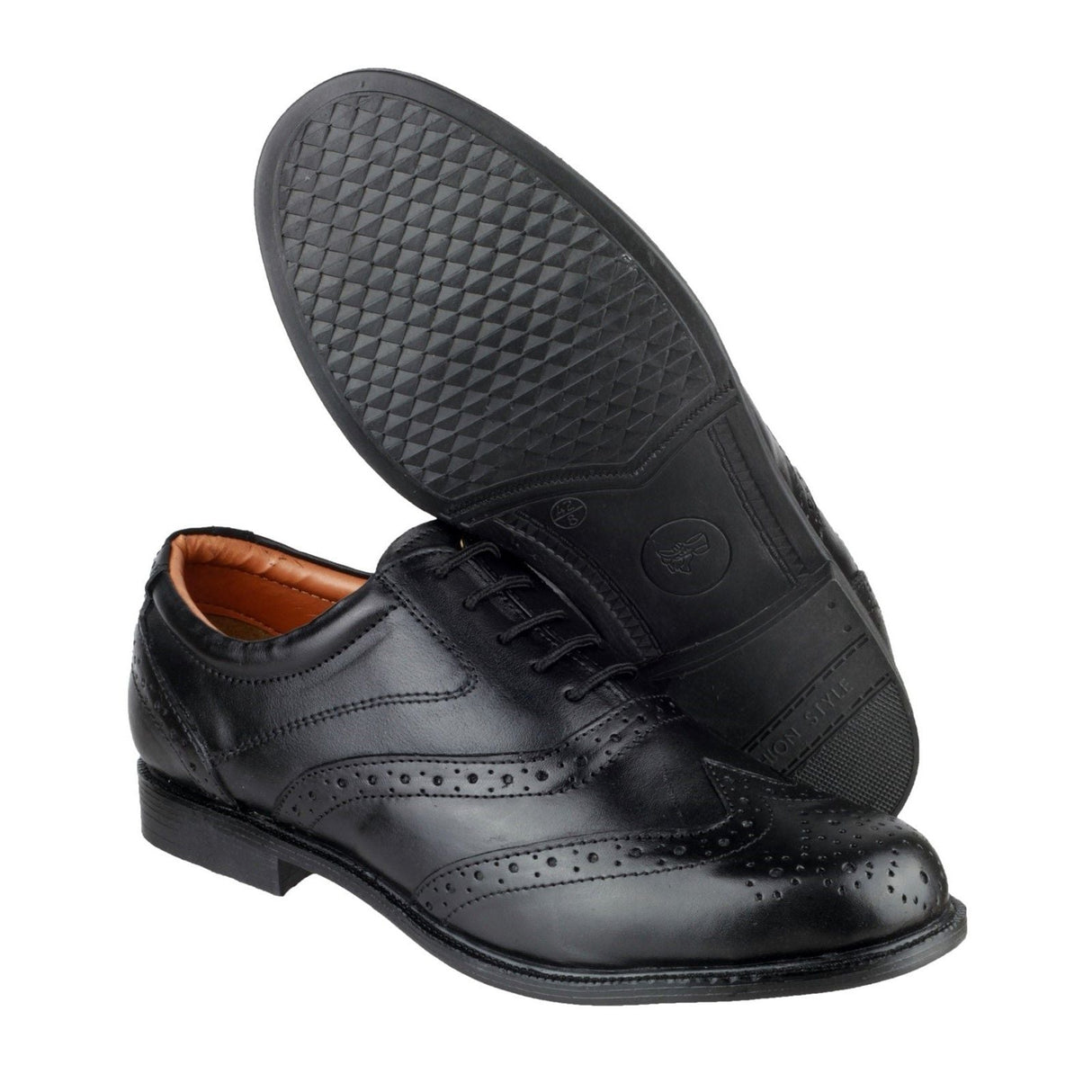 Amblers Liverpool Oxford Brogue - Black (11762 - 13523) - 11762-13523-01 - Amblers - Trade Counter Direct