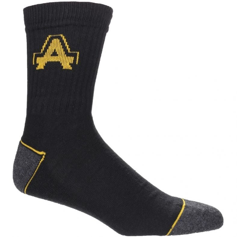 Amblers Safety Amblers Heavy Duty Work Socks 3 pack - Black - Size Itm (23852 - 39298 - 01) - 23852-39298-01 - Amblers Safety - Trade Counter Direct