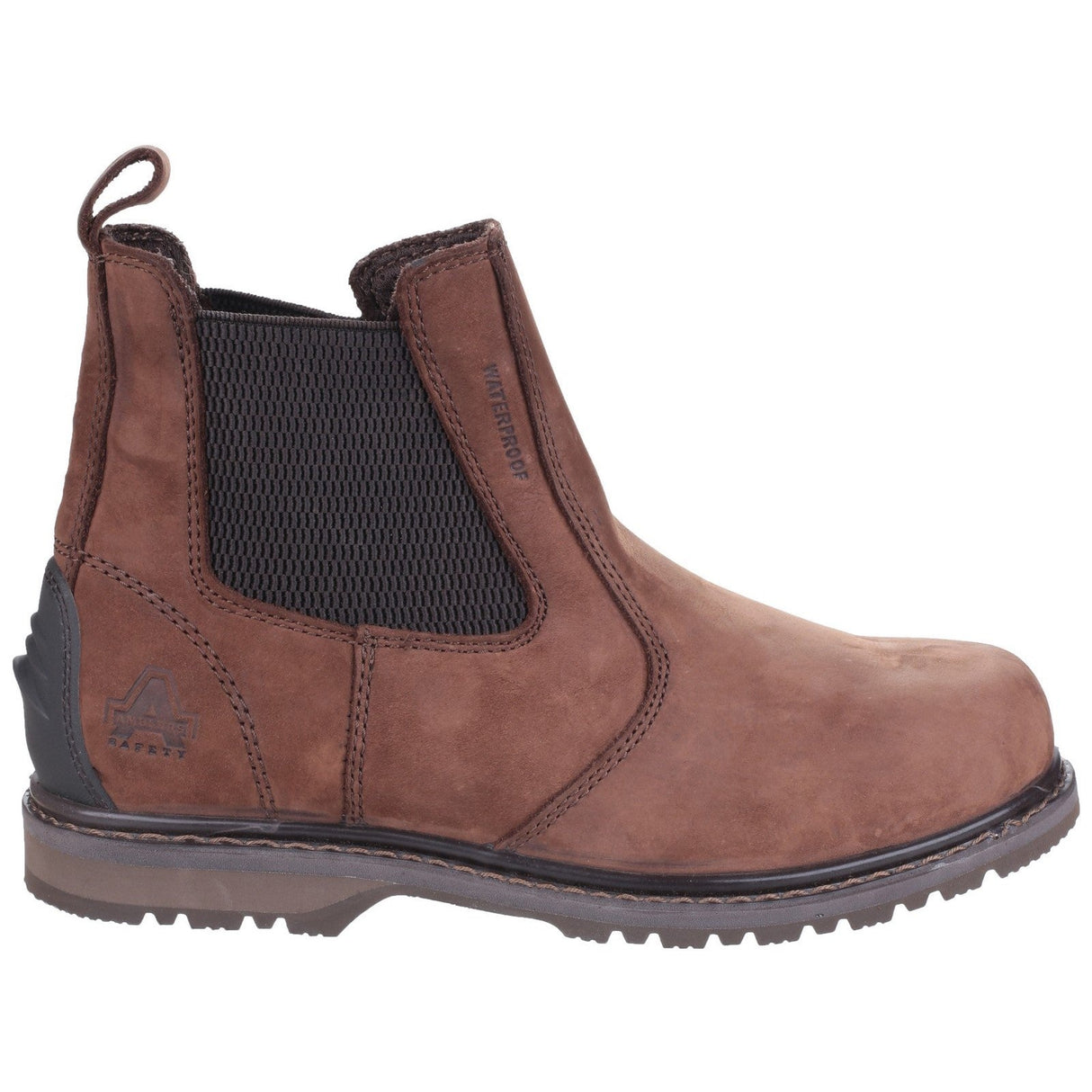 Amblers Safety AS148 Sperrin Lightweight Waterproof Pull On Dealer Safety Boot - Brown (24187 - 39856) - 24187-39856-02 - Amblers Safety - Trade Counter Direct