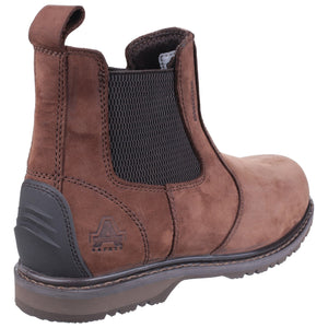 Amblers Safety AS148 Sperrin Lightweight Waterproof Pull On Dealer Safety Boot - Brown (24187 - 39856) - 24187-39856-02 - Amblers Safety - Trade Counter Direct