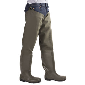 Amblers Safety Forth Thigh Safety Wader - Green (24879 - 41144) - 24879-41144-02 - Amblers Safety - Trade Counter Direct