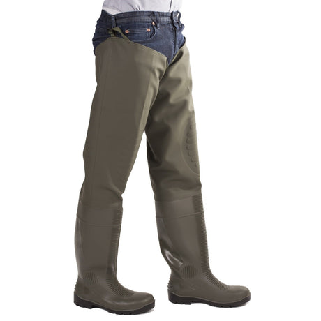 Amblers Safety Forth Thigh Safety Wader - Green (24879 - 41144) - 24879-41144-02 - Amblers Safety - Trade Counter Direct