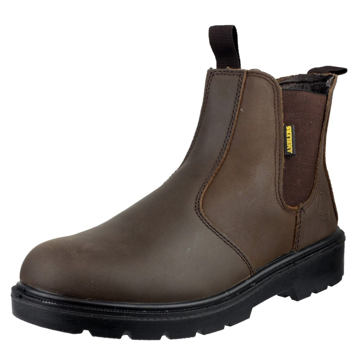 Amblers Safety FS128 Hardwearing Pull On Safety Dealer Boot - Brown (15890 - 20755) - 15890-20755-01 - Amblers Safety - Trade Counter Direct