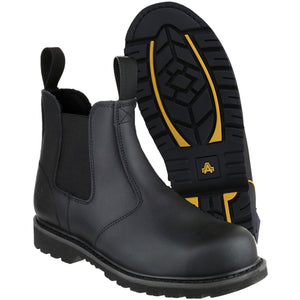 Amblers Safety FS5 Goodyear Welted Pull on Safety Dealer Boot - Black (18367 - 27231) - 18367-27231-02 - Amblers Safety - Trade Counter Direct