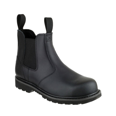 Amblers Safety FS5 Goodyear Welted Pull on Safety Dealer Boot - Black (18367 - 27231) - 18367-27231-02 - Amblers Safety - Trade Counter Direct