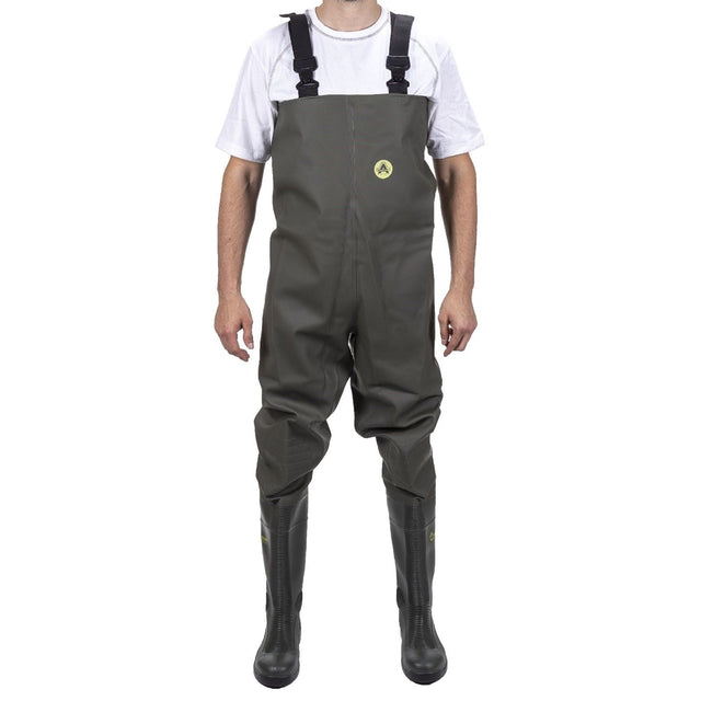 Amblers Safety Tyne Chest Safety Wader - Green (24878 - 41143) - 24878-41143-02 - Amblers Safety - Trade Counter Direct