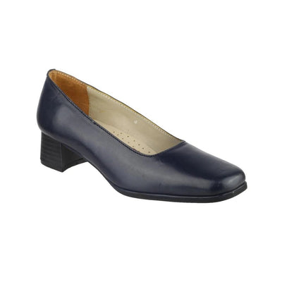 Amblers Walford Ladies Leather Court - Navy (15234 - 19517) - 15234-19517-06 - Trade Counter Direct - Trade Counter Direct