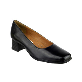 Amblers Walford Ladies Wide Fit Court - Black (15233 - 19514) - 15233-19514-01 - Amblers - Trade Counter Direct