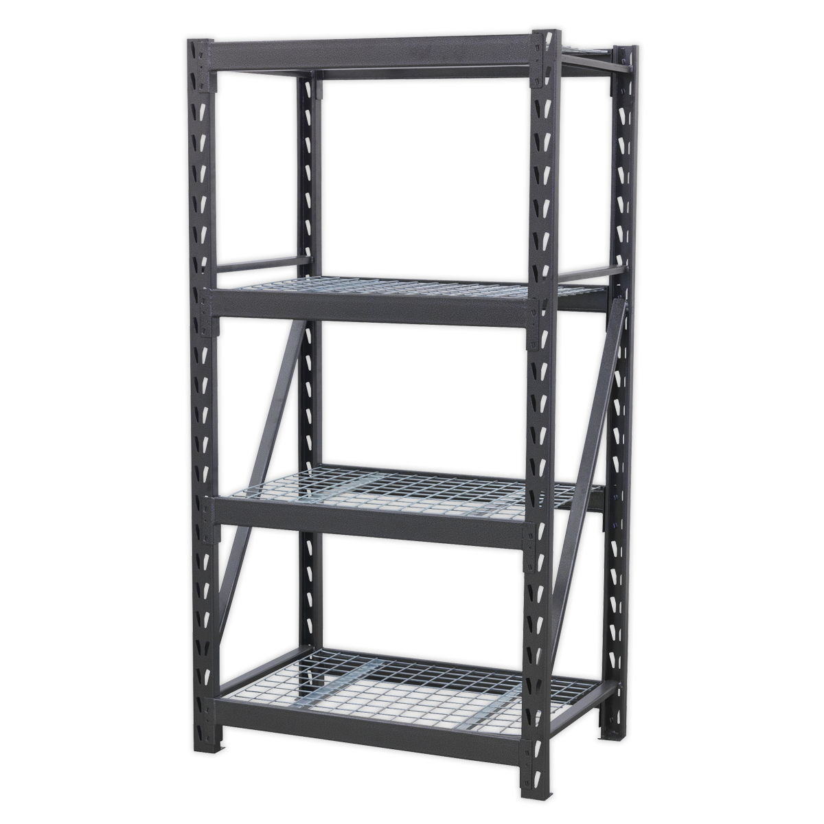 Sealey AP6372 Heavy-Duty Racking Unit with 4 Mesh Shelves 640kg Capacity Per Level 978mm