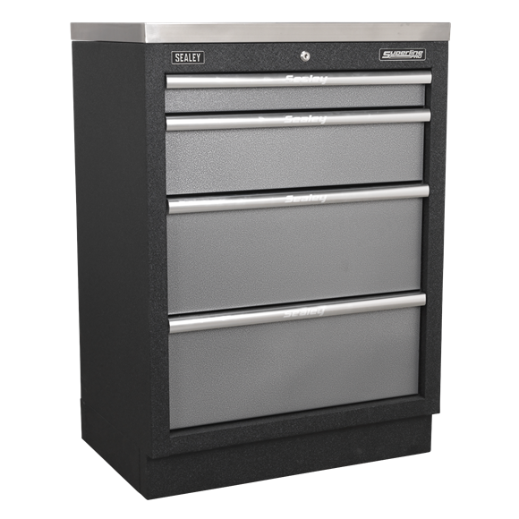 Sealey APMSSTACK01W Superline Pro 4.9m Storage System - Wood Worktop