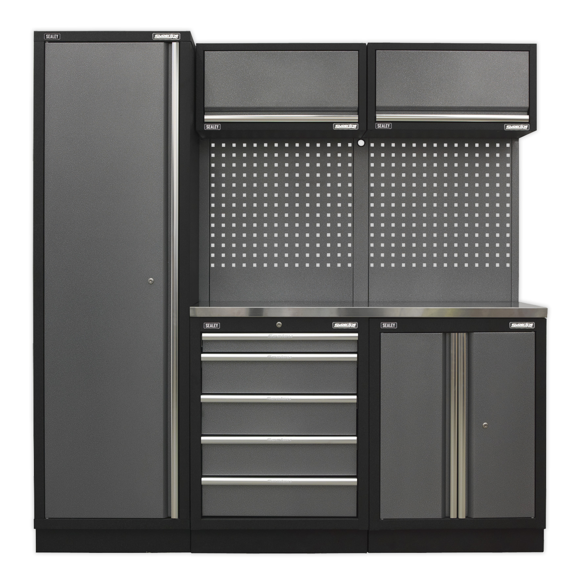 Sealey APMSSTACK02SS Superline Pro 2.0m Storage System - Stainless Worktop