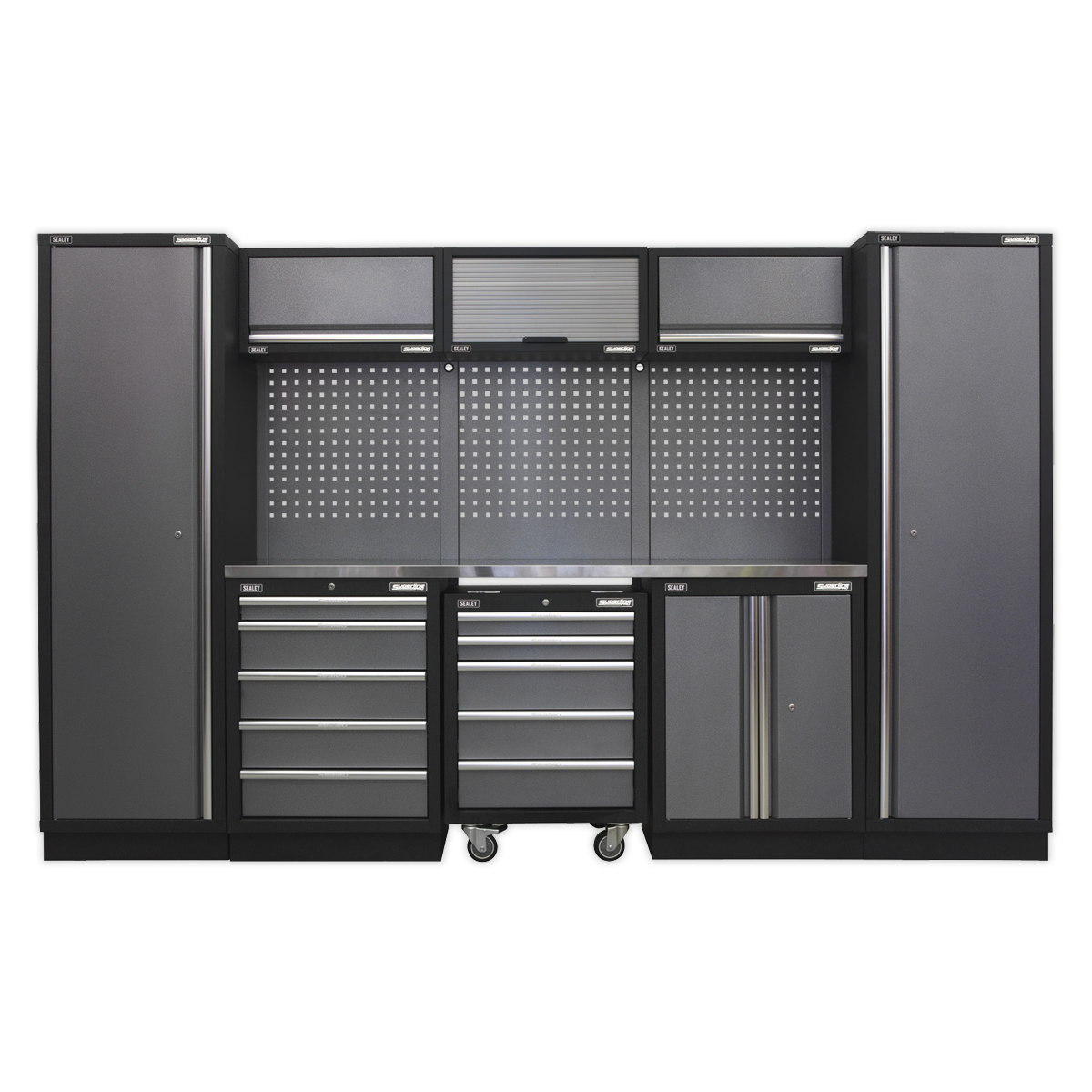 Sealey APMSSTACK03SS Superline Pro 3.2m Storage System - Stainless Worktop