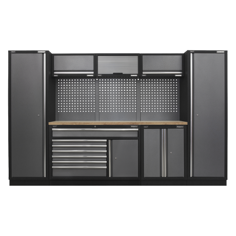 Sealey APMSSTACK13W Superline Pro 3.24m Storage System - Pressed Wood Worktop