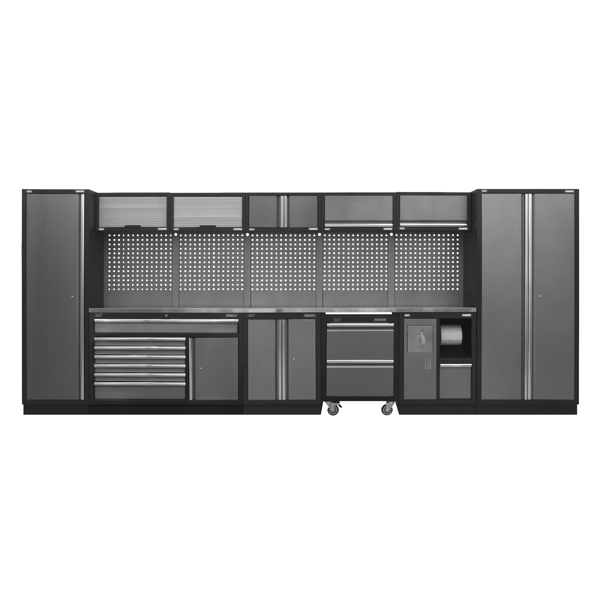 Sealey APMSSTACK15SS Modular Storage System Combo - Stainless Steel Worktop