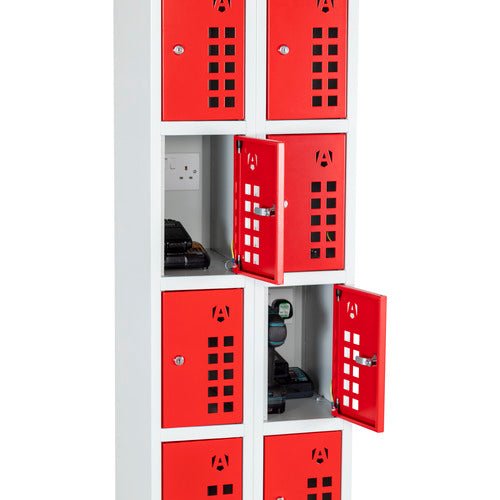 Armorgard Powerstation, 10 Door Battery Charging Locker Bank - PWS10 - PWS10 - Armorgard - Trade Counter Direct