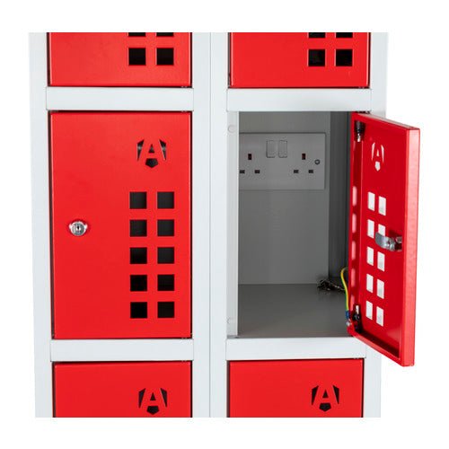 Armorgard Powerstation, 10 Door Battery Charging Locker Bank - PWS10 - PWS10 - Armorgard - Trade Counter Direct