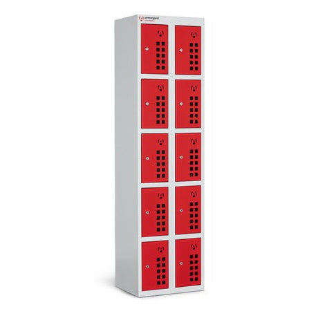 Armorgard Powerstation, 10 Door Battery Charging Locker Bank - PWS10 - PWS10 - Armorgard - Trade Counter Direct