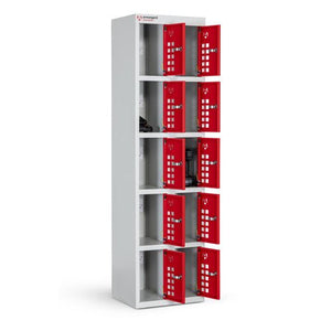 Armorgard Powerstation, 10 Door Battery Charging Locker Bank - PWS10 - PWS10 - Armorgard - Trade Counter Direct