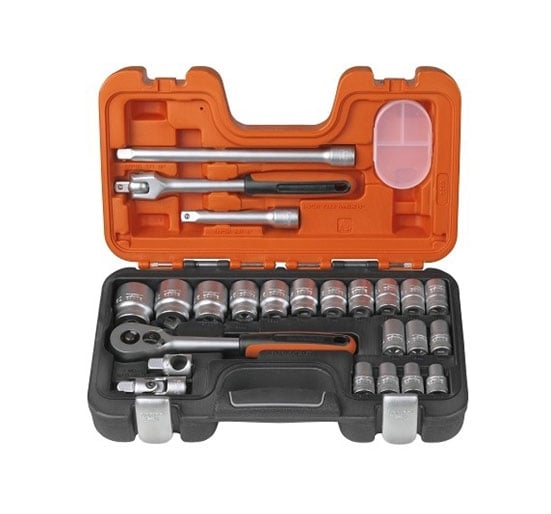 Bahco Socket Set 1/2in Square Drive - BAHS240 - BAHS240 - BAHS240 - Bahco - Trade Counter Direct