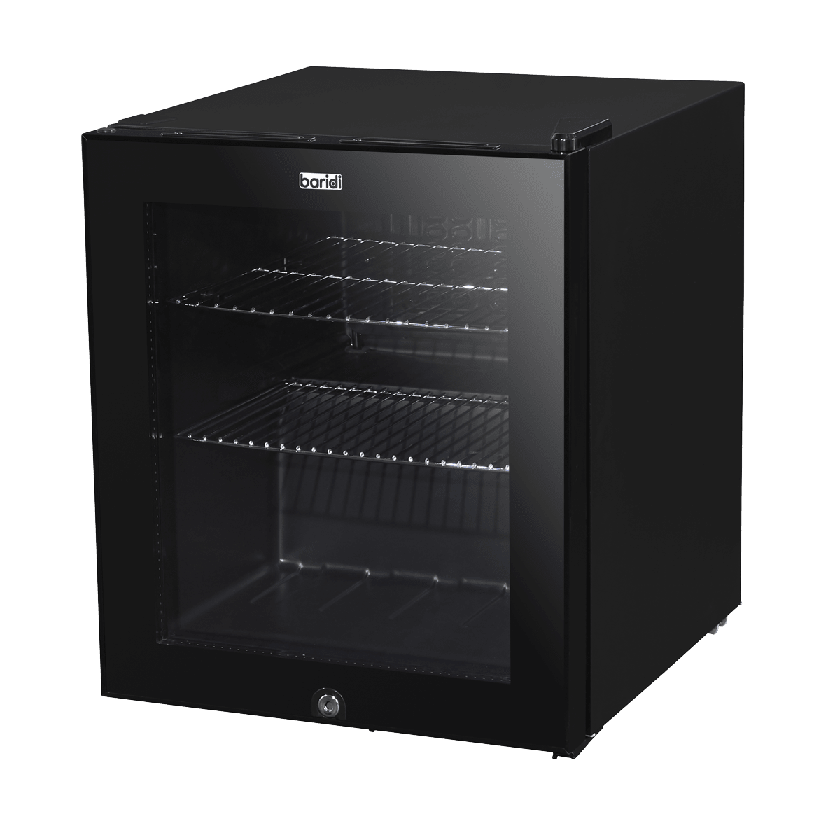 Baridi 50L Table Top Beer & Drinks Mini Fridge 3 - 10°C, Light, Black & Glass - DH12 - DH12 - Sealey Tools UK - Trade Counter Direct