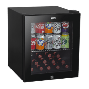Baridi 50L Table Top Beer & Drinks Mini Fridge 3 - 10°C, Light, Black & Glass - DH12 - DH12 - Sealey Tools UK - Trade Counter Direct