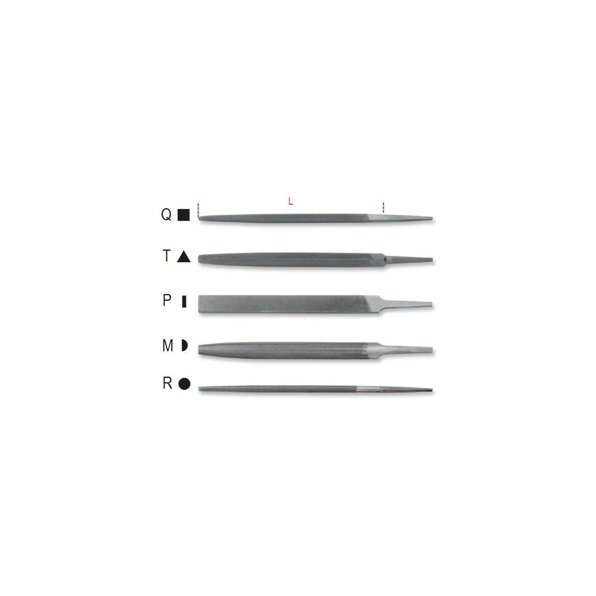 Beta 10 Inch Second Cut Files Without Handles - 1718A10/... - 1718A10/ - 1718A10/Q - WEB-017180041 - Beta - Trade Counter Direct