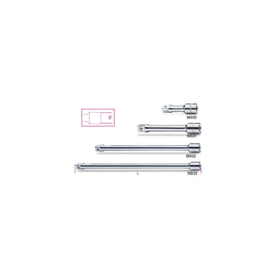 Beta 1/2 Inch Drive Extension Bar 125 Mm - 920/20÷920/23 - 920/21 - WEB-009200822 - Beta - Trade Counter Direct