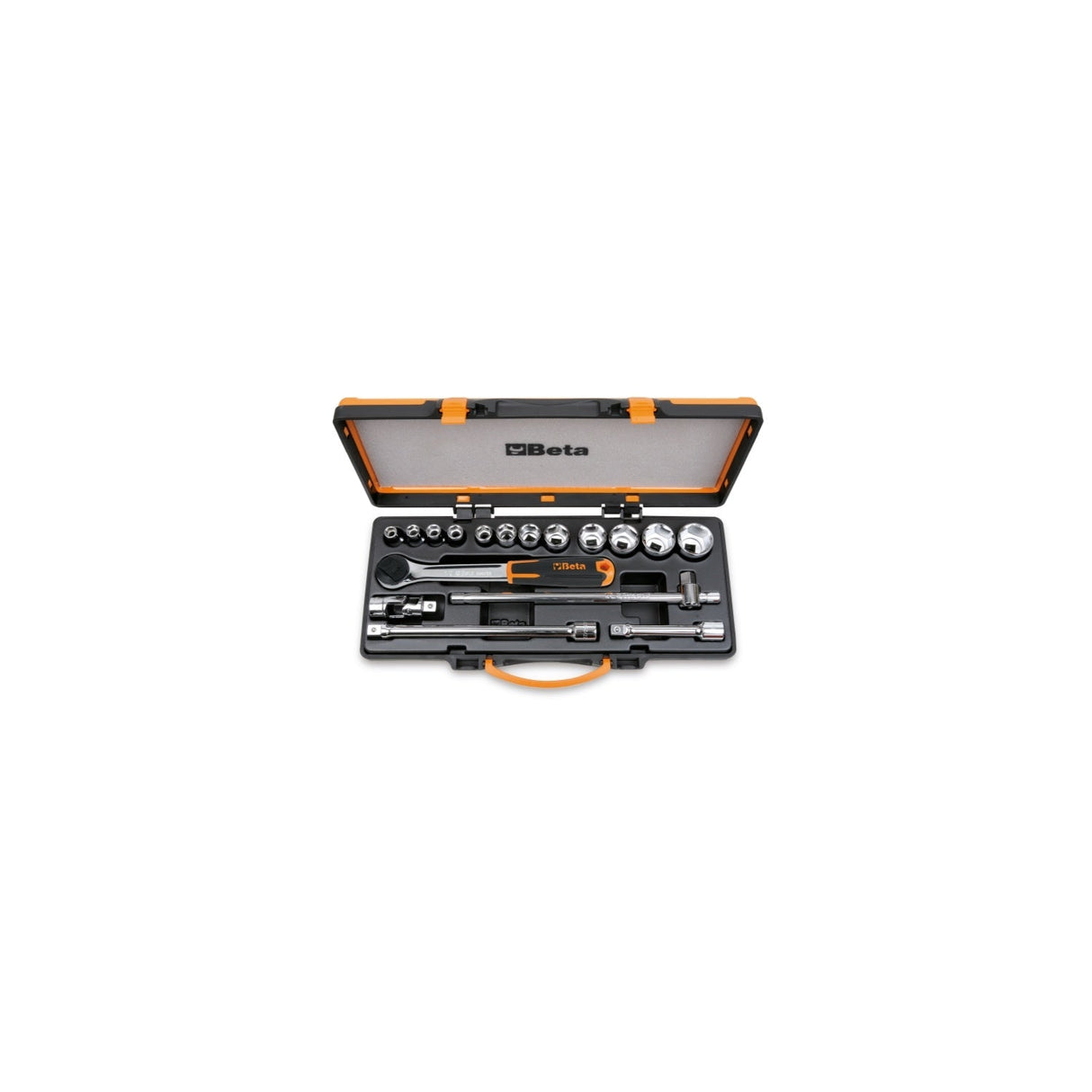 Beta 1/2 Inch Drive Socket Set With 12 Sockets And 5 Accessories - 920/25 - 920A/C12X - WEB-009200933 - Beta - Trade Counter Direct