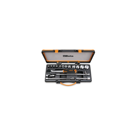 Beta 1/2 Inch Drive Socket Set With 12 Sockets And 5 Accessories - 920/25 - 920A/C12X - WEB-009200933 - Beta - Trade Counter Direct