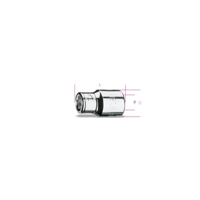 Beta 1/2 Inch Female Square Bit Holder Socket 10 Mm - 867PE - 867/2 - WEB-008670601 - Beta - Trade Counter Direct