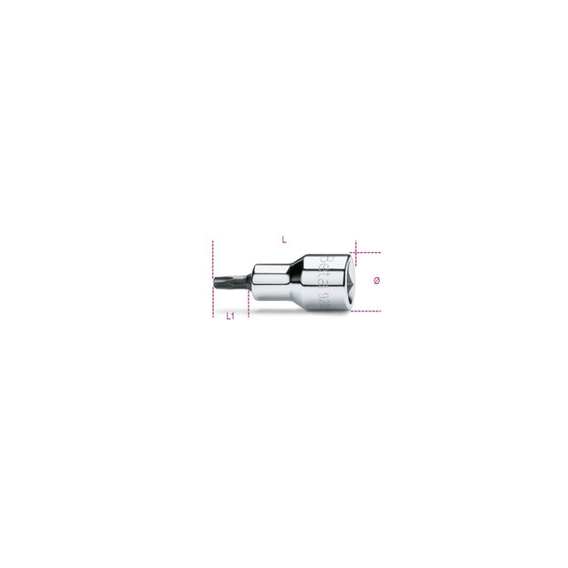 Beta 1/2In Torx Socket Driver L 20 - 920TX - 920TX - L 20 - WEB-009200530 - Beta - Trade Counter Direct