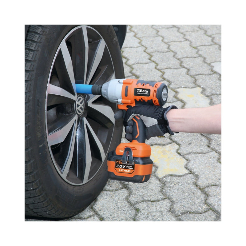 Beta 20V 1/2In Brushless Impact Wrench Kit 1,200 Nm With Technical Fabric Bag - 1984/K1200+BORSA - WEB-019840039 - Beta - Trade Counter Direct
