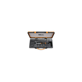 Beta 3/8 Inch Drive Socket And Socket Driver Set, 34 Pieces - 910PE - 910B/C29 - WEB-009100945 - Beta - Trade Counter Direct