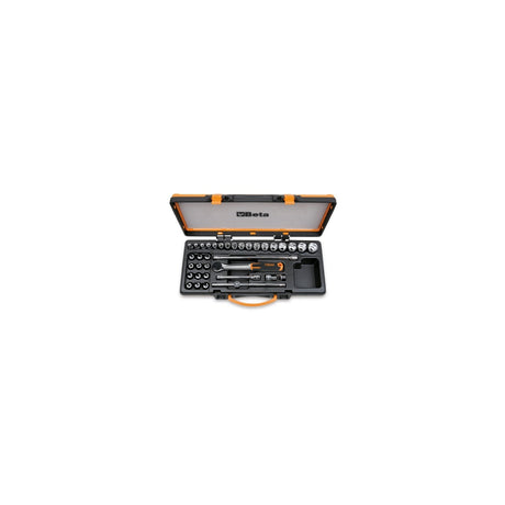 Beta 3/8 Inch Drive Socket And Socket Driver Set, 34 Pieces - 910PE - 910B/C29 - WEB-009100945 - Beta - Trade Counter Direct