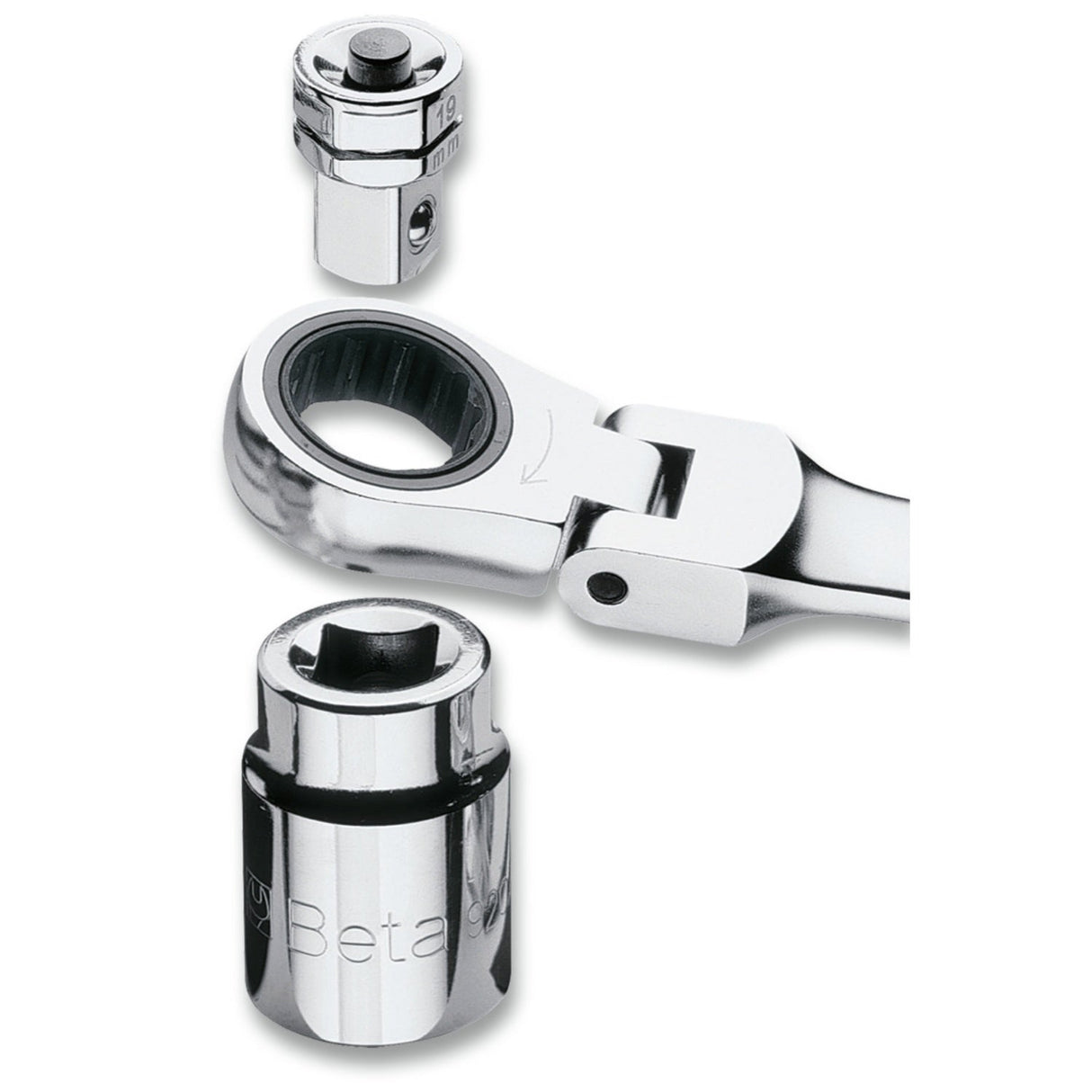 Beta 4 - Piece Adapter Kit For Ratchet Wrenches - 123E1/4 - 123/K4 - WEB-001230504 - Beta - Trade Counter Direct