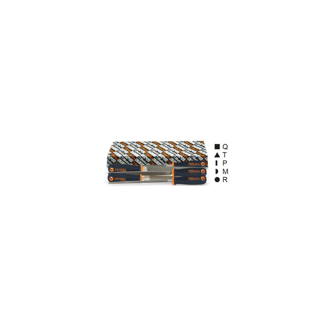 Beta 5 - Piece Smooth File Set With Handles - 1719BMX...S5 - 1719BMX - 1719BMX6/S5 - WEB-017190032 - Beta - Trade Counter Direct