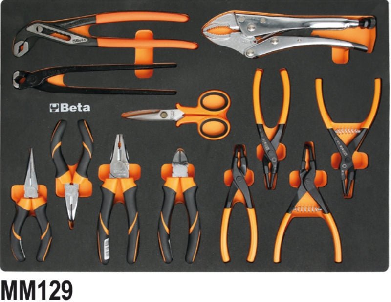 Beta 5945VUM - Assortment of 199 Tools in EVA Foam Trays (059451011) - 059451011 - Beta - Trade Counter Direct