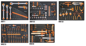 Beta 5945VUM - Assortment of 199 Tools in EVA Foam Trays (059451011) - 059451011 - Beta - Trade Counter Direct