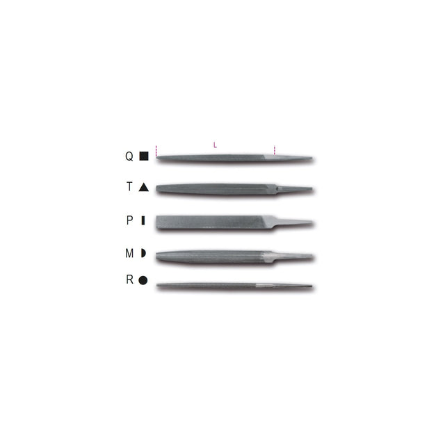 Beta 8 Inch Bastard Cut File Without Handle - 1718D8/... - 1718D8/T - WEB-017180133 - Beta - Trade Counter Direct