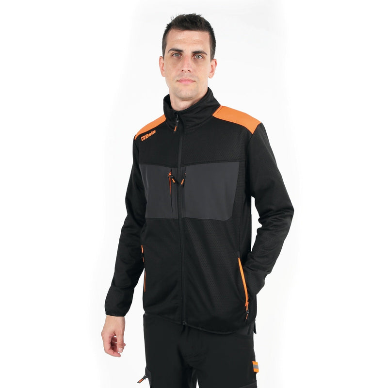 Beta Breathable Stretch Fleece Jacket Multipocket Black Size L - 7564N - 7564N L - WEB-075640003 - Beta - Trade Counter Direct