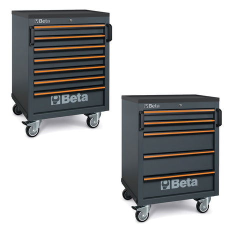 Beta C45PRO 2.0 C5 & C7 — Mobile Roller Cabinets (5 - Drawer & 7 - Drawer) - 045000226 - Beta - Trade Counter Direct